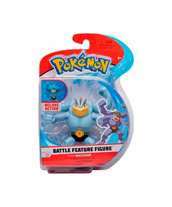 Pokebolla figura articulada 12 cm Machamp - 95135 - Imagen 5