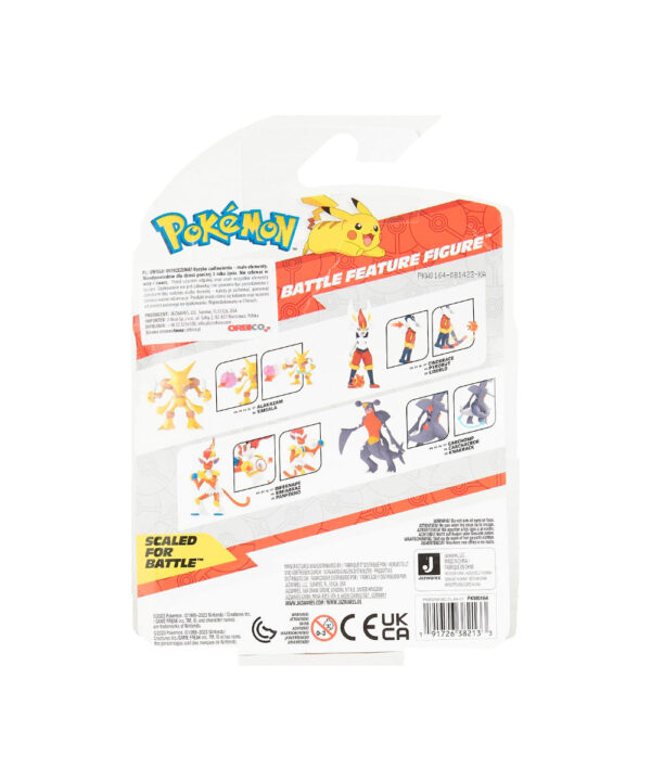 Pokebolla figura articulada 12 cm Cinderace - 95135 - Imagen 3