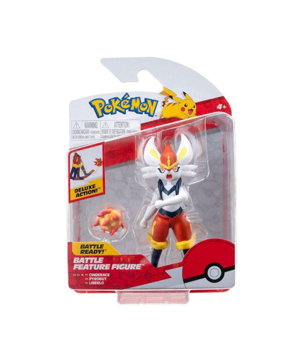 Pokebolla figura articulada 12 cm Cinderace - 95135 - Imagen 2