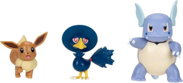 Figuras articuladas Pokemon: Eevee, Wartortle y Murkrow - 95155 - Imagen 4