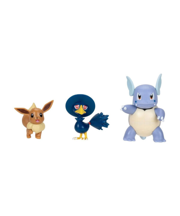Figuras articuladas Pokemon: Eevee, Wartortle y Murkrow - 95155 - Imagen 2