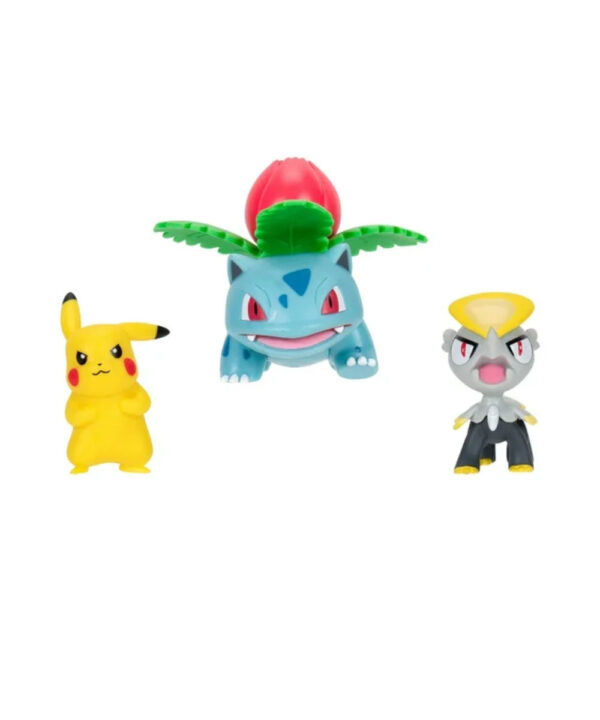 Figuras articuladas Pokemon: Jangmo-o, Ivysaur y Pikachu - 95155 - Imagen 2