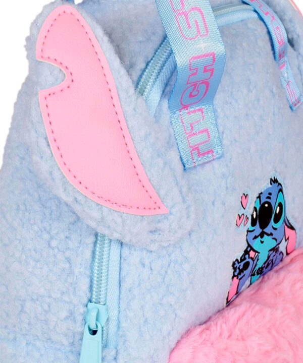 Mochila Stitch con orejitas cuerina y plush - DLS6829 - Imagen 4