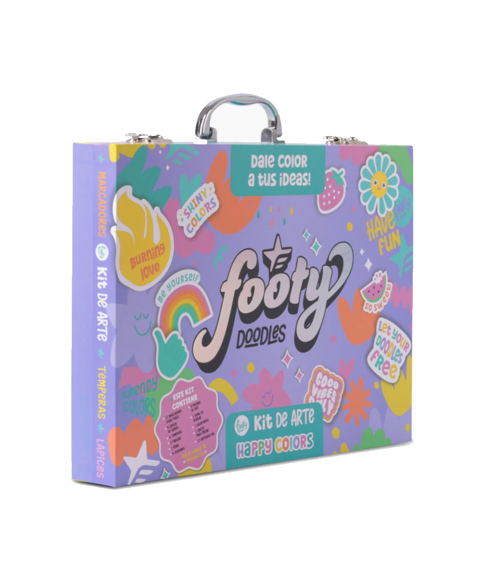 Footy valija KIT DE ARTE HAPPY COLORS LILA - SET506 - Imagen 4