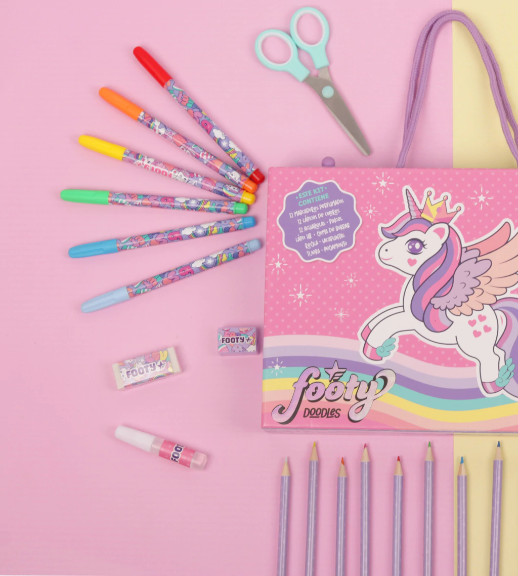 Footy Valija KIT DE ARTE UNICORN LILA - SET604 - Imagen 6