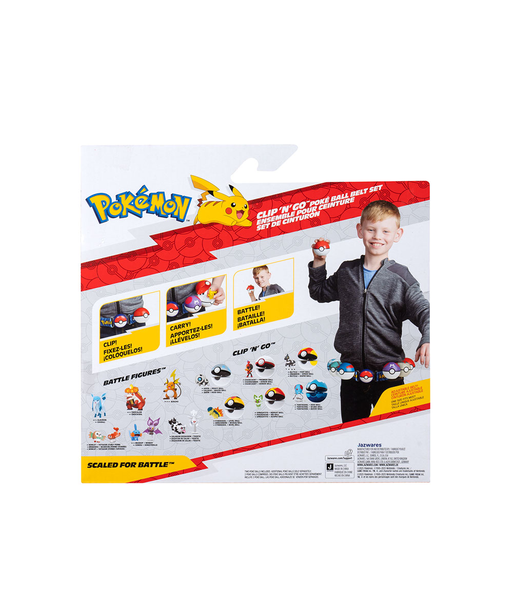 Cinturón Pokémon con pokebolas y mini figura Chimchar mono - 95283 - Imagen 11