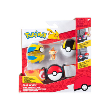 Cinturón Pokémon con pokebolas y mini figura Chimchar mono - 95283
