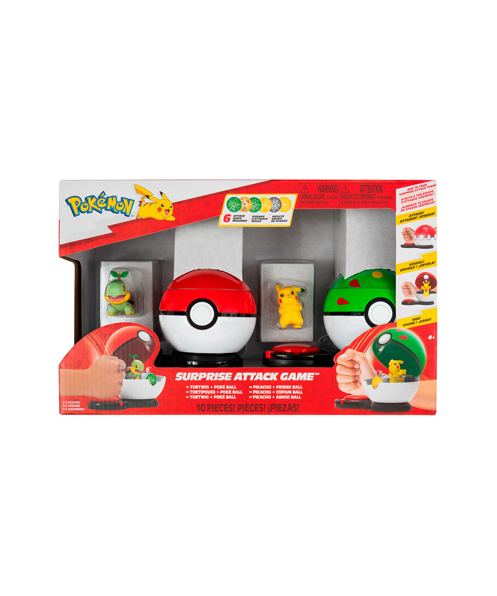 Pokémon Juego de Batalla Surprise Attack Game Turtwig & Pikachu - PKW2474 - Imagen 3